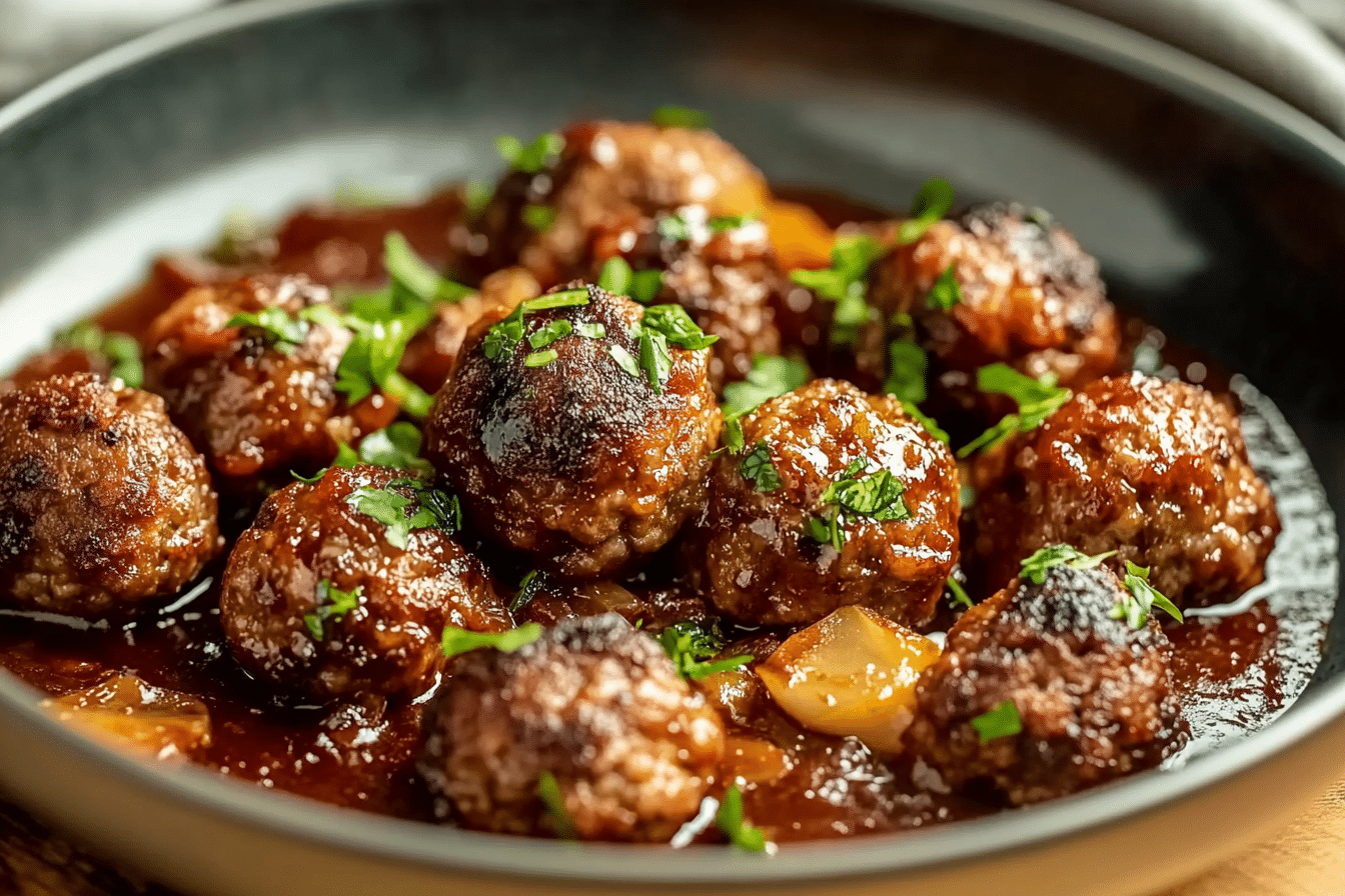 Bison Meatballs