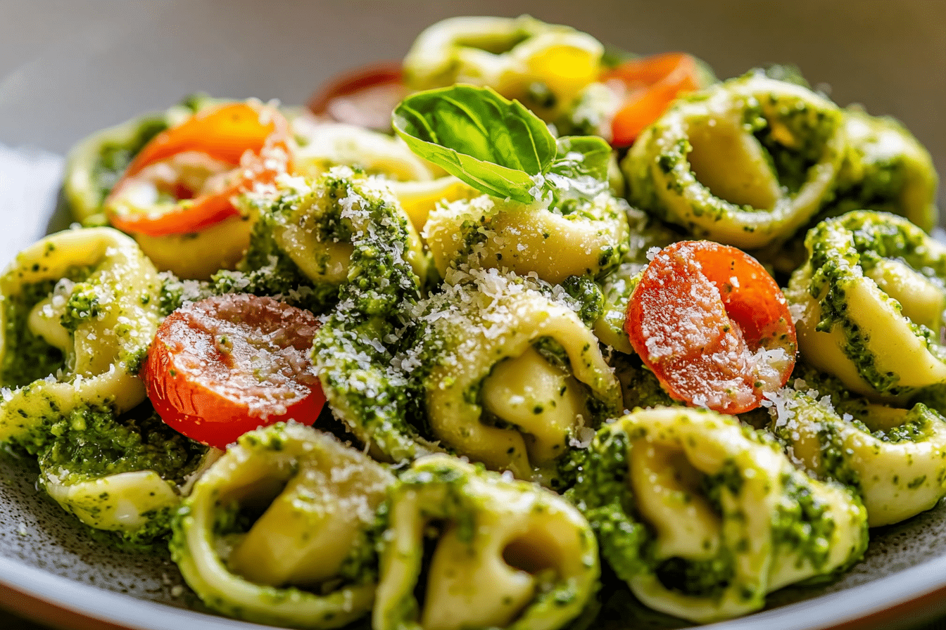 Broccoli Pesto Tortellini Salad