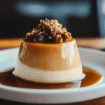 Salted Caramel Panna Cotta with Praline