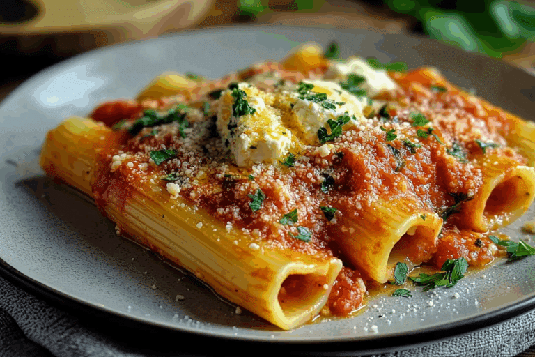 Ricotta & Parsley Paccheri