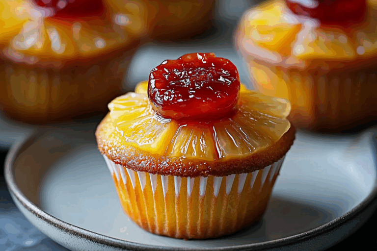 Pineapple Upside Down Cupcakes