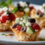 Greek Salad Phyllo Cups