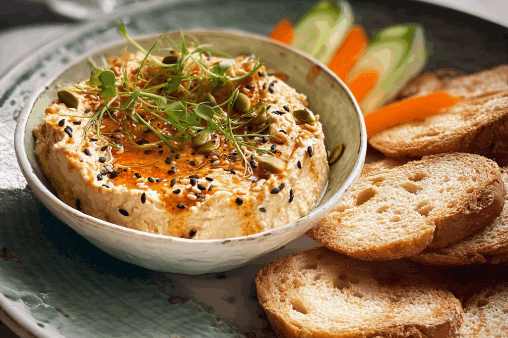 Toasted Sesame Dip (Creamy, Crunchy & Addictive!)