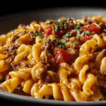 Sloppy Cheeseburger Pasta