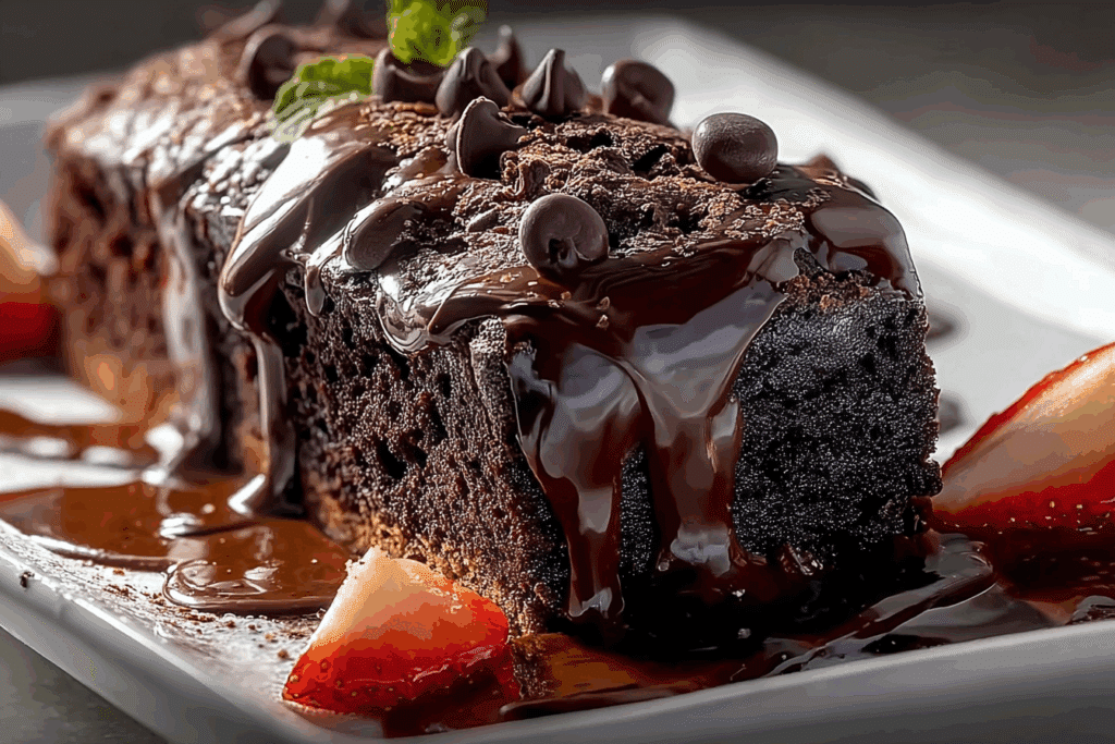 Hot Fudge Brownie Bread