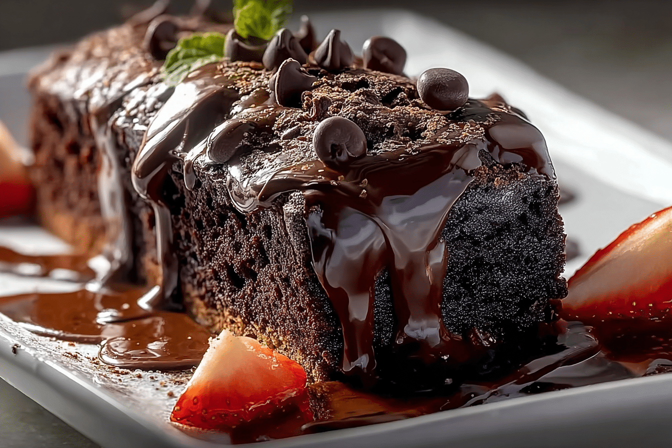 Hot Fudge Brownie Bread