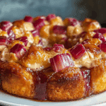 Rhubarb Cream Cheese Monkey Bread