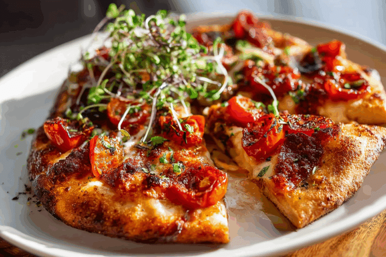Calabrian Chili Roasted Red Pepper Pizza
