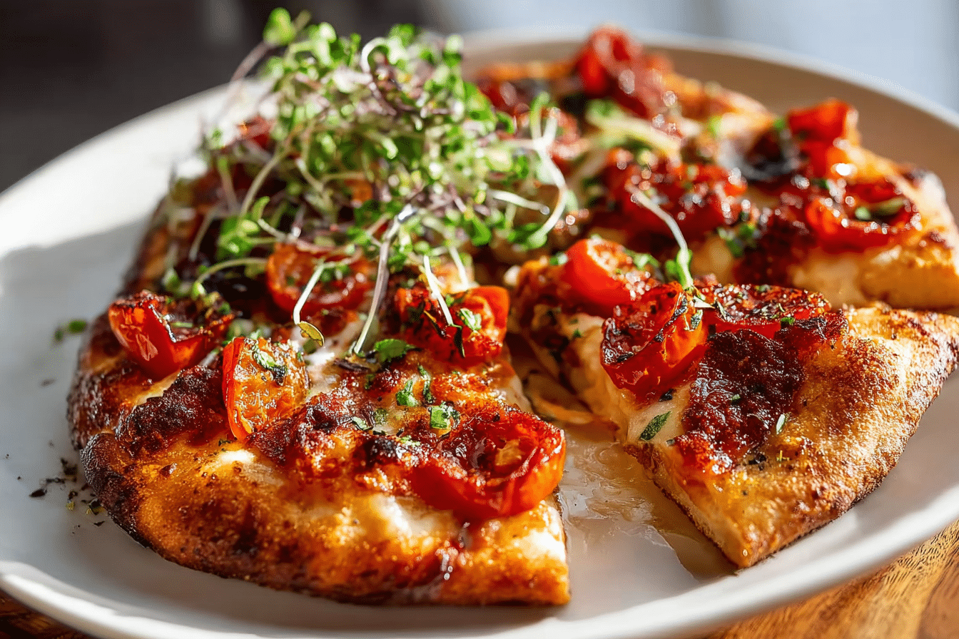 Calabrian Chili Roasted Red Pepper Pizza