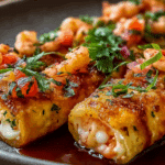 Shrimp and Crab Bomb Pizza Sticks