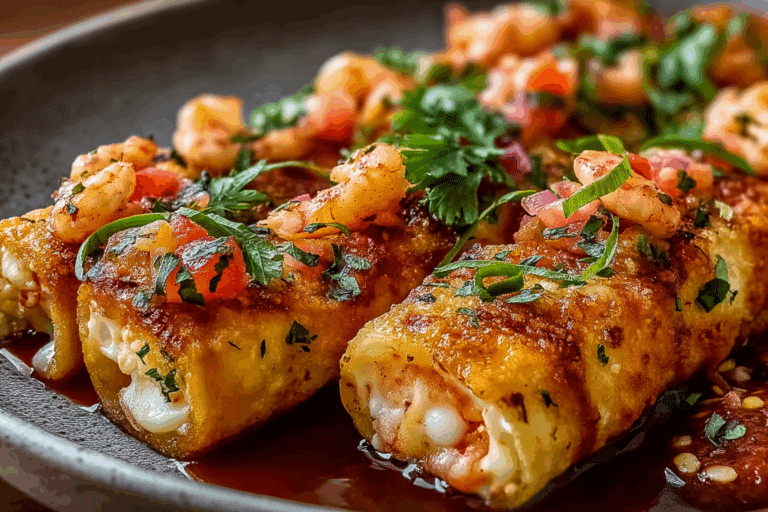 Shrimp and Crab Bomb Pizza Sticks