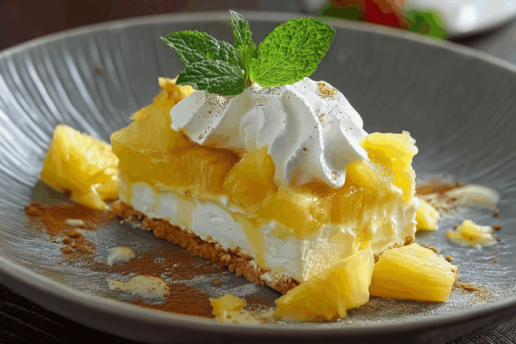 No-Bake Pineapple Cream Dessert