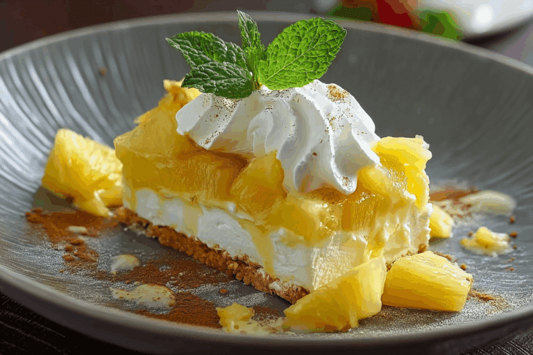 No-Bake Pineapple Cream Dessert