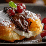 Fluffy Brioche Donuts with Creamy Chocolate Filling