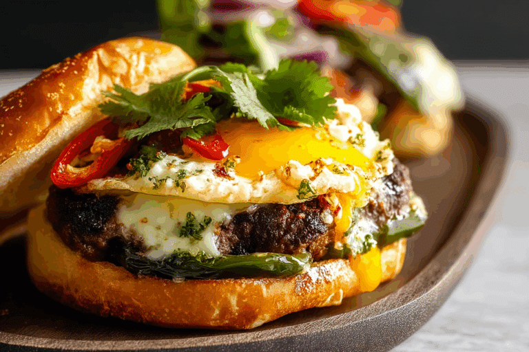 Poblano Popper Burger Recipe