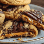 Homemade Peanut Butter Cup Stuffed Cookies