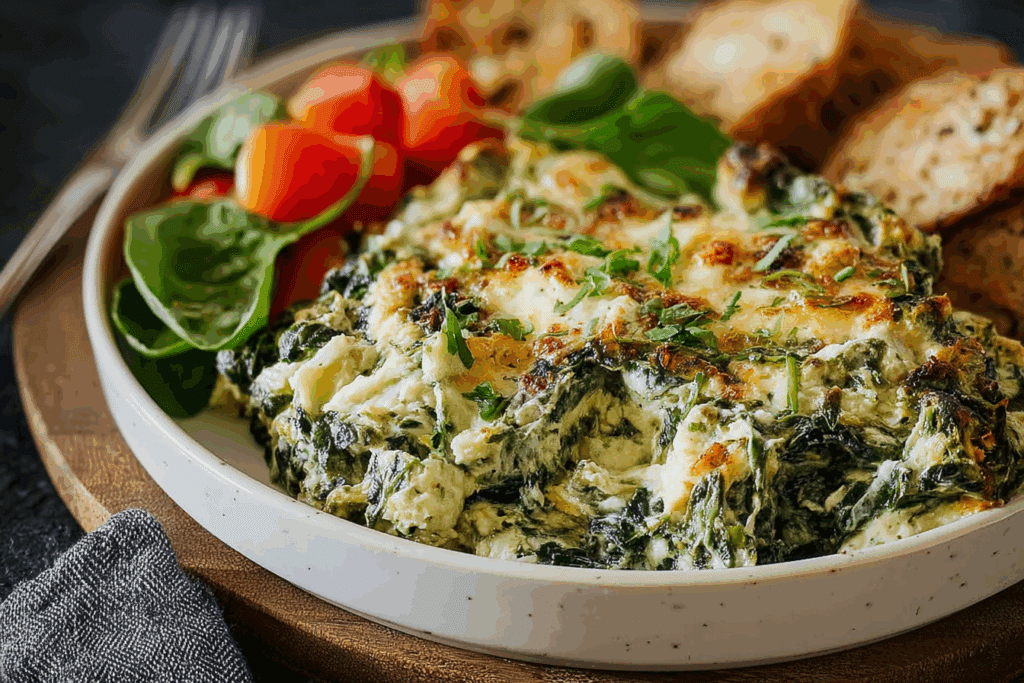 Easy Spinach Artichoke Dip