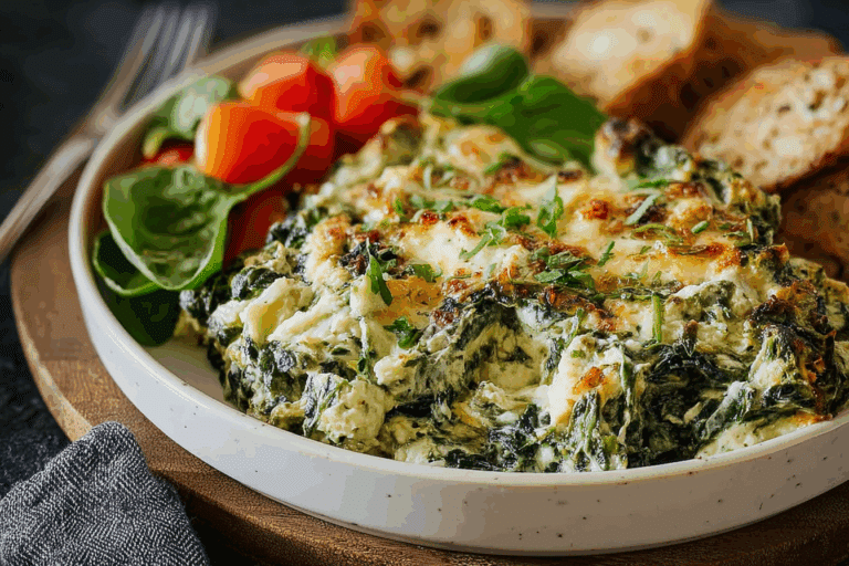 Easy Spinach Artichoke Dip