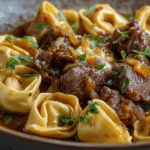 French Onion Beef and Tortellini Recipe