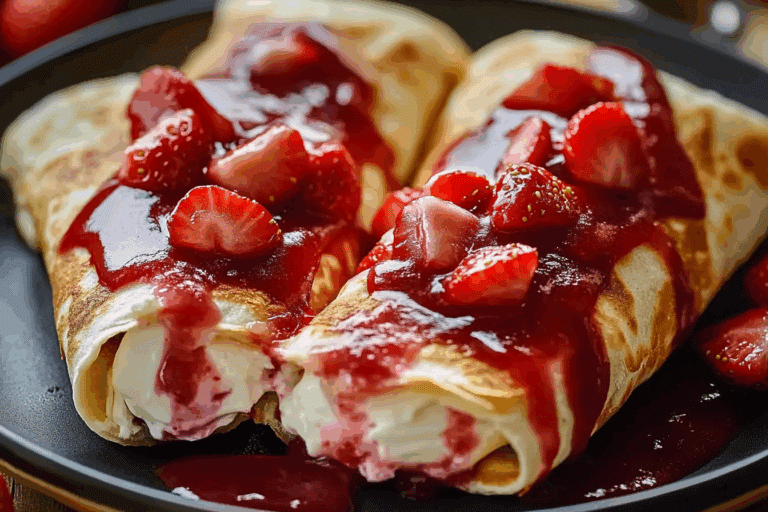 Strawberry Cheesecake Chimichangas