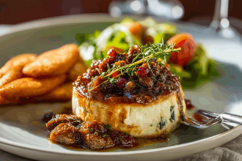 Sausage Baked Brie