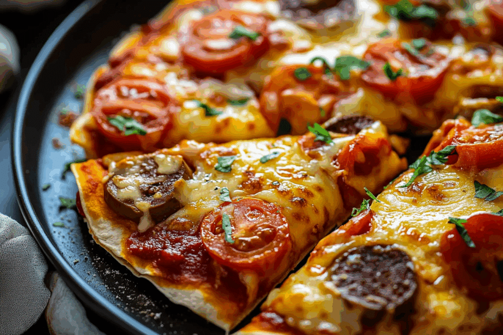 Tortilla Wrap Pizza (Viral Tortilla Hack!)