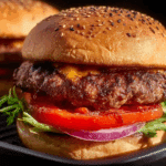 Juicy Air Fryer Hamburgers
