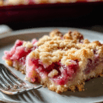 3-Ingredient Rhubarb Squares