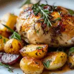 Savoury Herb Roasted Chicken and Crispy Potato Medley