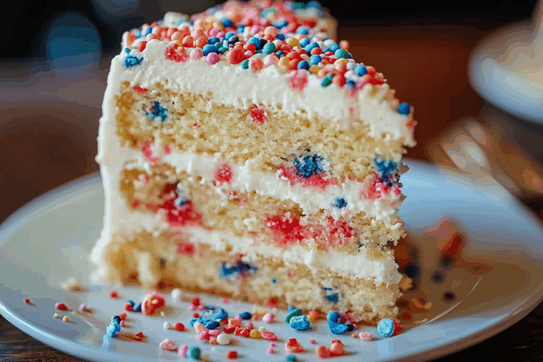 Funfetti Flag Cake