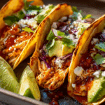 Best Chicken Tacos (Stovetop or Crockpot)
