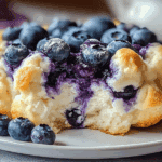 Fluffy Cottage Cheese Blueberry Cloud Bread