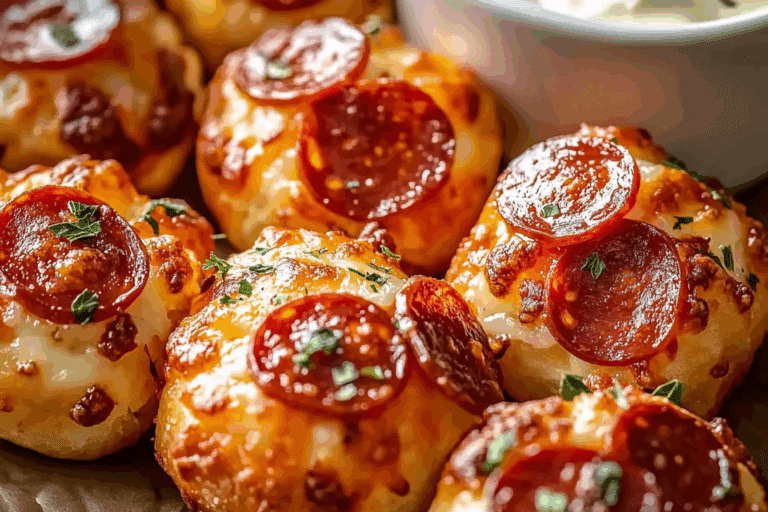 Pull Apart Pepperoni Pizza Bites