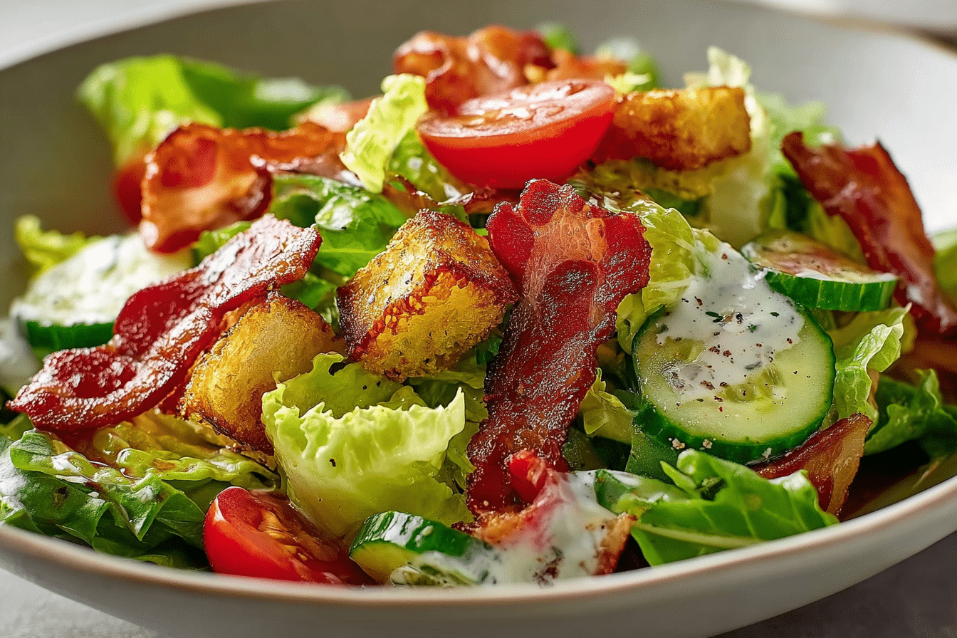 Cucumber Ranch BLT Salad