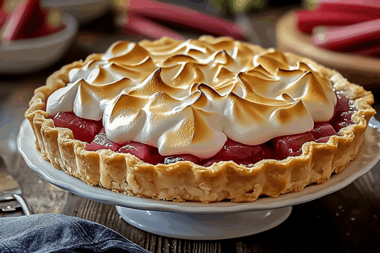 Rhubarb Meringue Pie