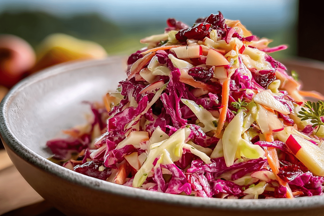 Apple Cranberry Coleslaw