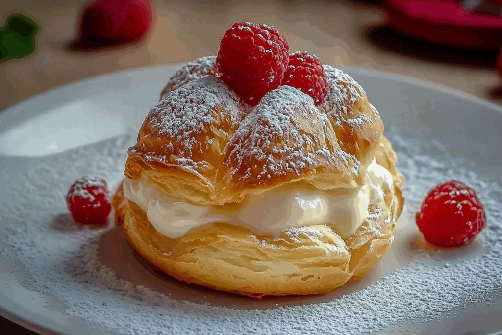 Special Italian Cream Puffs with Custard Filling