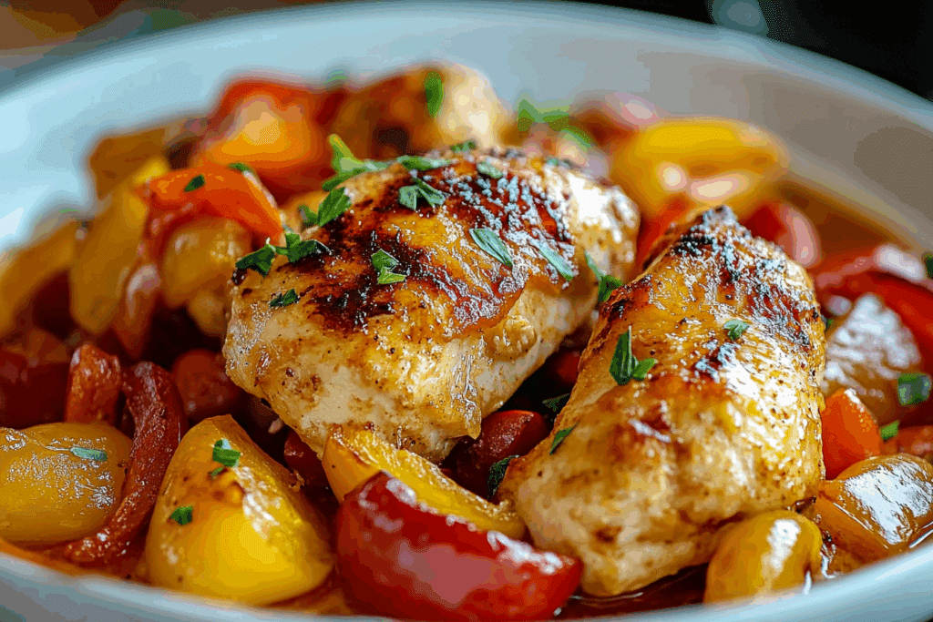 Chicken and Peppers Recipe