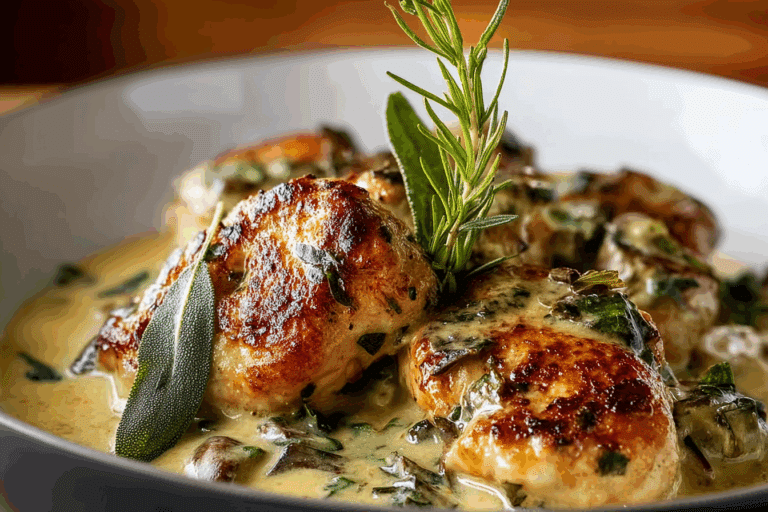 Easy Creamy Sage Chicken