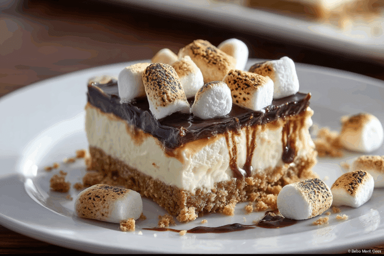 No Bake S'mores Cheesecake Bars