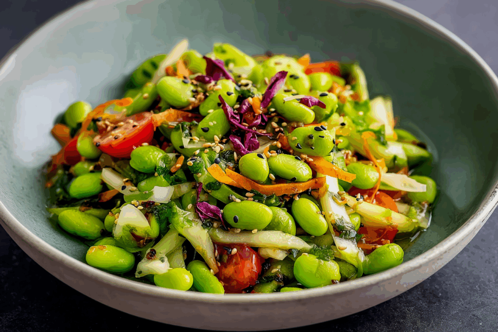 Edamame Salad with Sesame Dressing