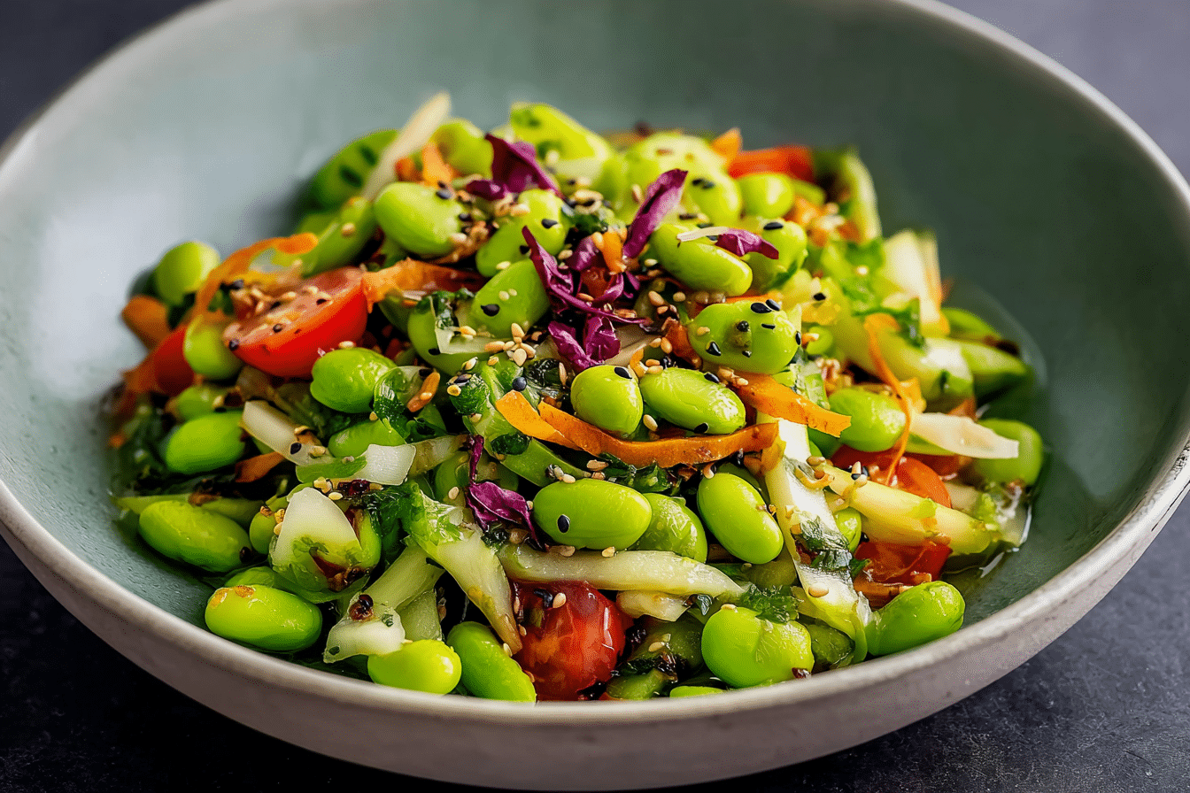 Edamame Salad with Sesame Dressing