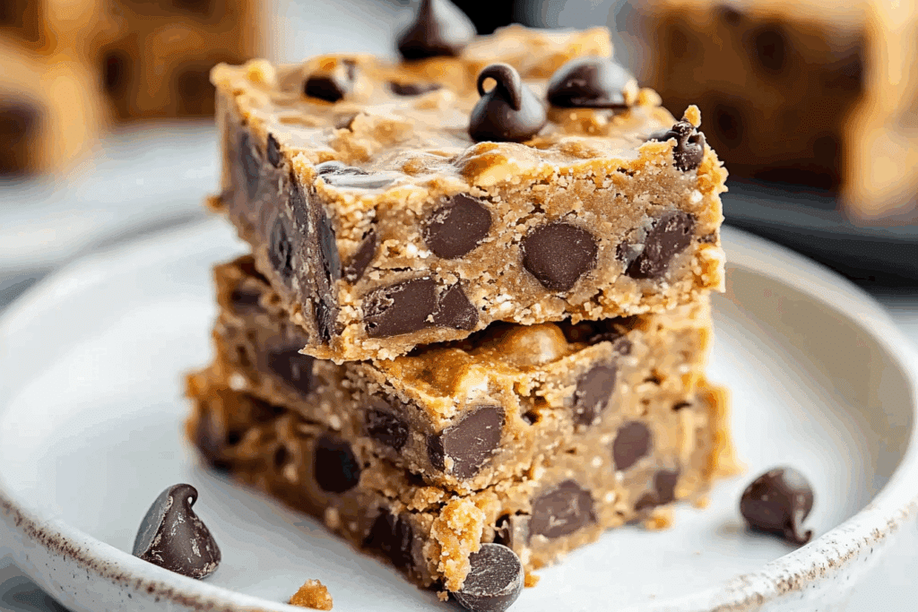No-Bake Peanut Butter Chocolate Chip Breakfast Bars