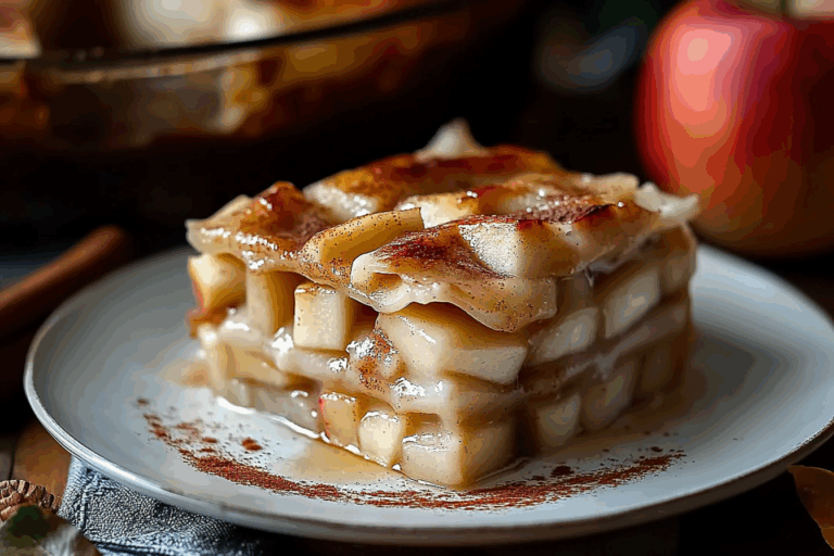 Cinnamon Roll Apple “Lasagna”