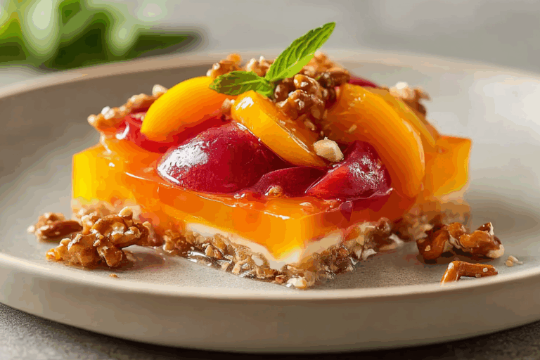 Peach Pretzel Salad