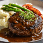 Brown Gravy Smothered Hamburger Steak
