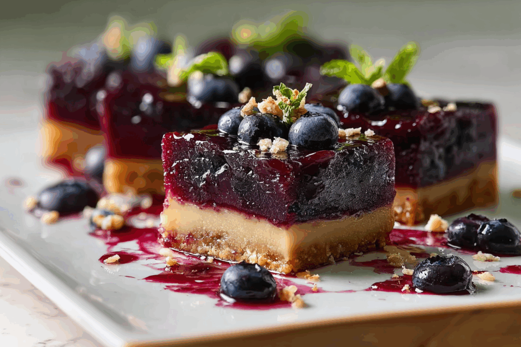 Blueberry Curd Bars