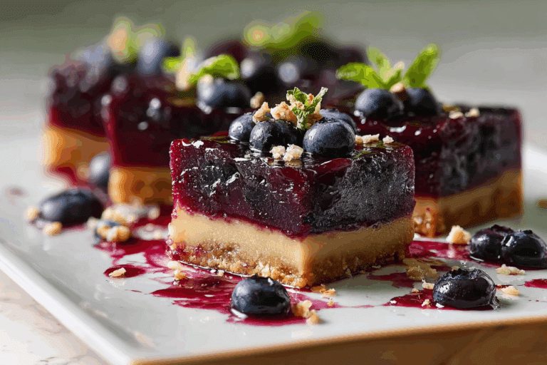 Blueberry Curd Bars
