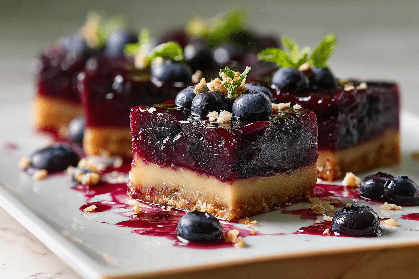 Blueberry Curd Bars