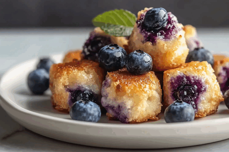 Baked Blueberry Fritter Bites